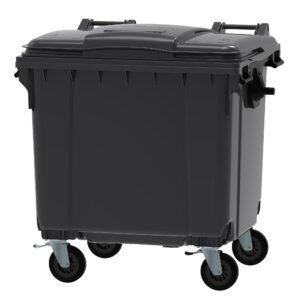 1100l Black Wheelie Bin
