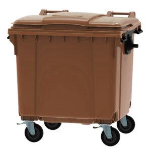 1100l Brown Wheelie Bin