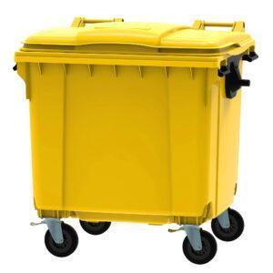 1100l Yellow Wheelie Bin