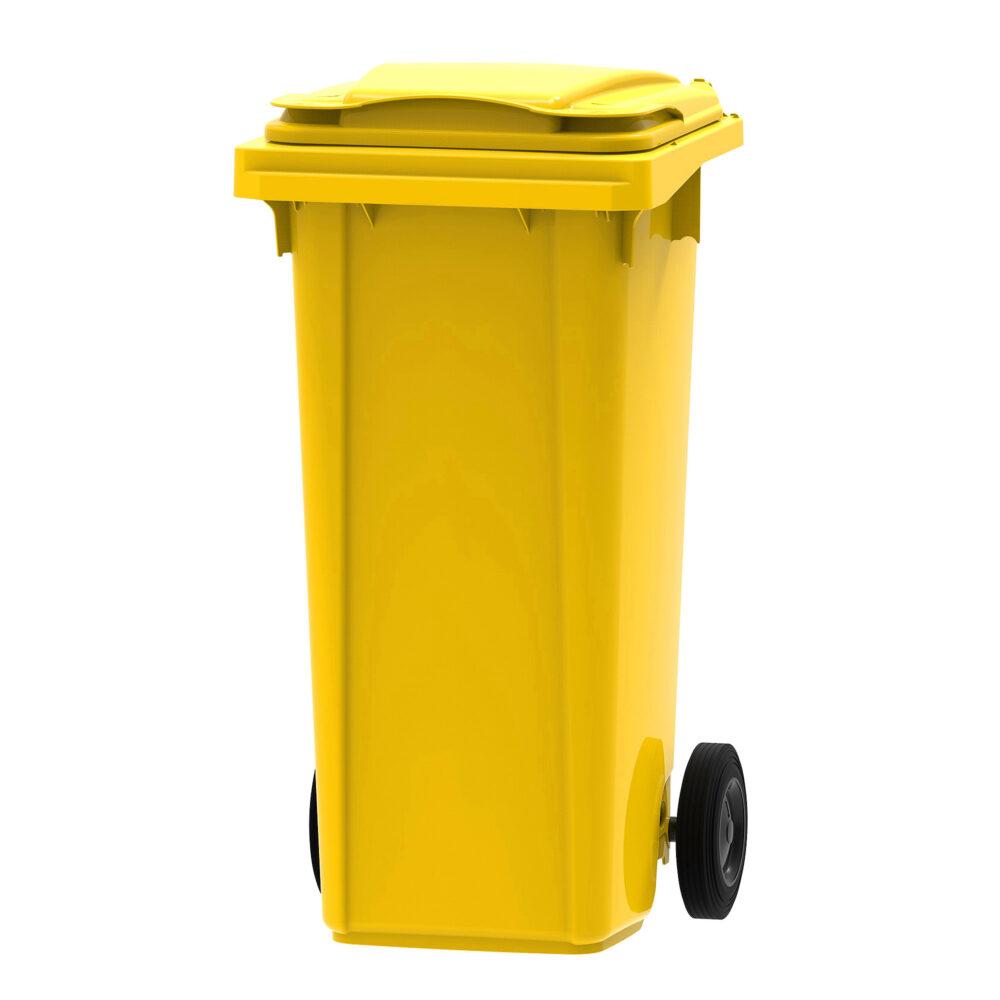 120l Yellow Wheelie Bin