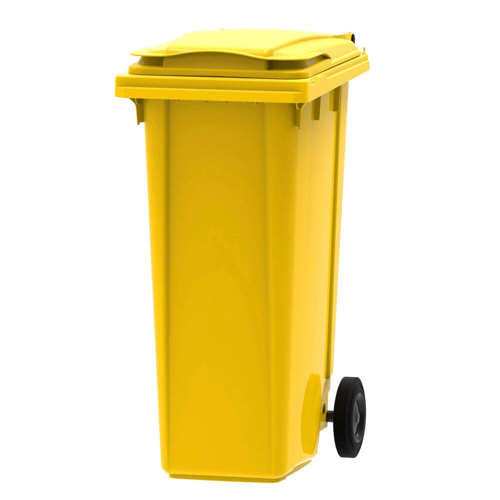 140l Yellow Wheelie Bin
